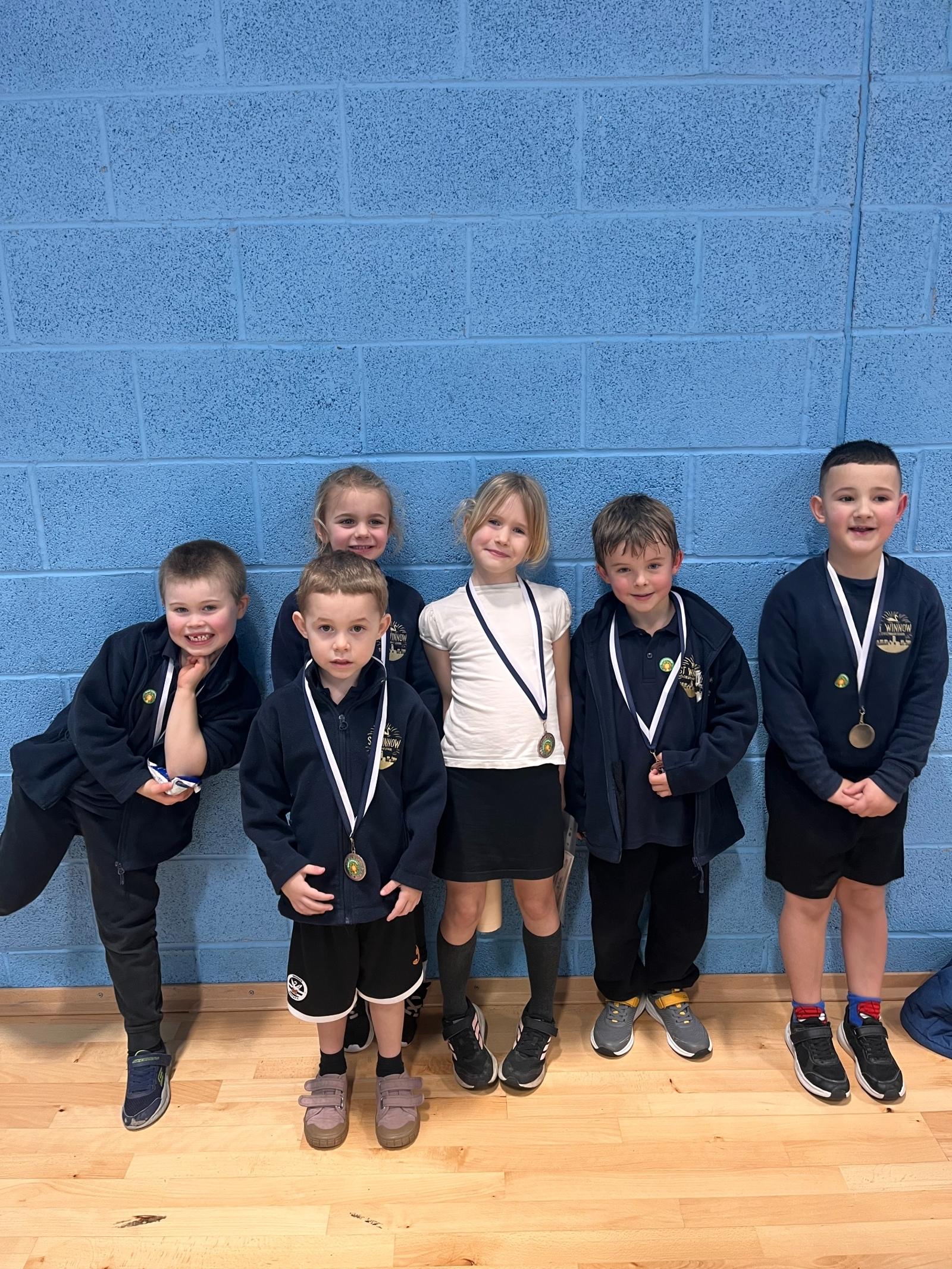 St Winnow Primary School Pupils at sport tournament