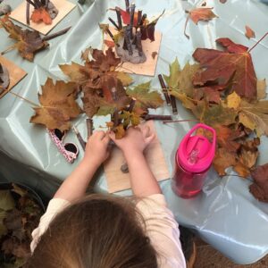 Braddock Primary Pupil bonfire crafting