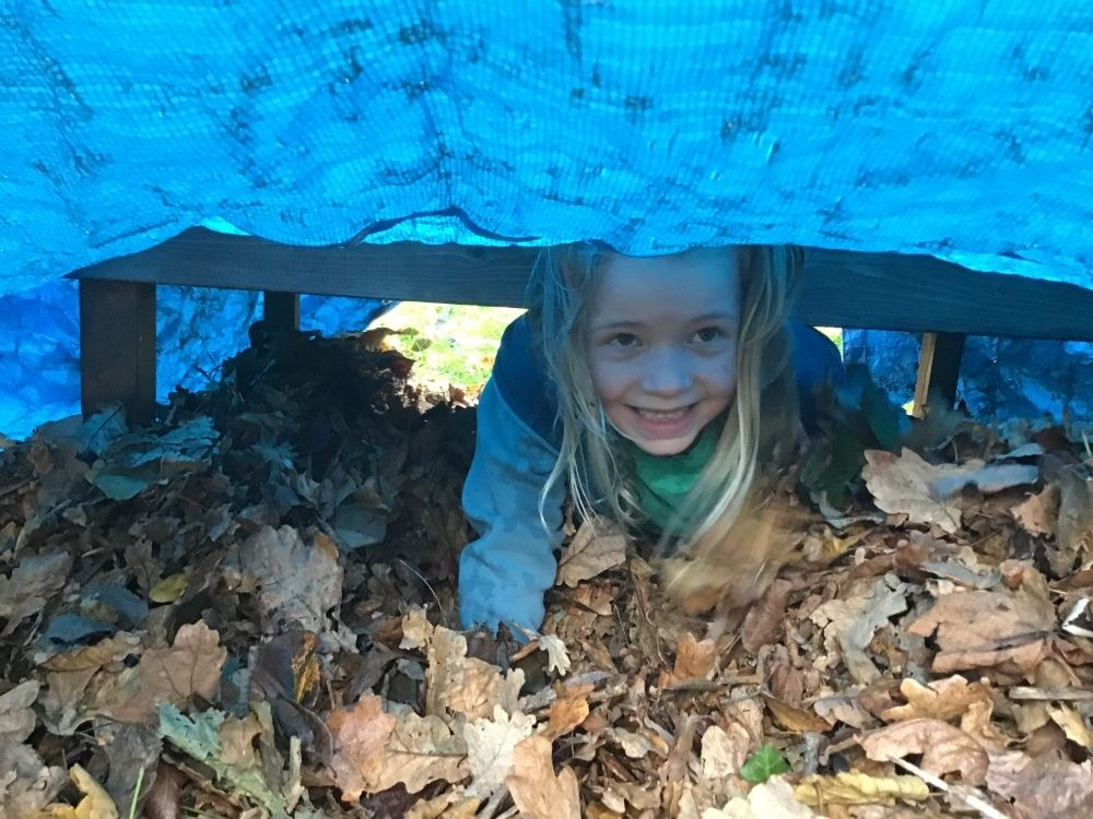 Millbrook Primary School Pupil tackling obstacle course