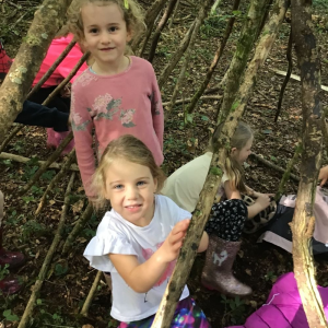 Millbrook Primary School Pupils building a den