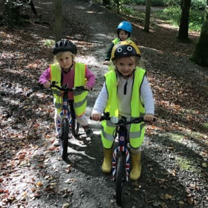 Quethiock Primary School Pupils Balance Biking