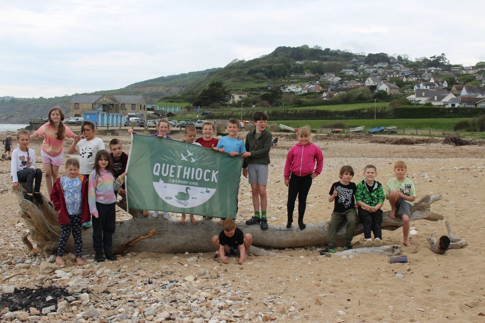 Quethiock Primary School Pupils on beach adventure