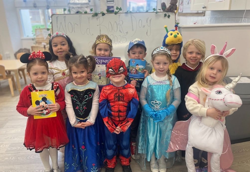 St Dominic Primary Pupils dress up for world book day
