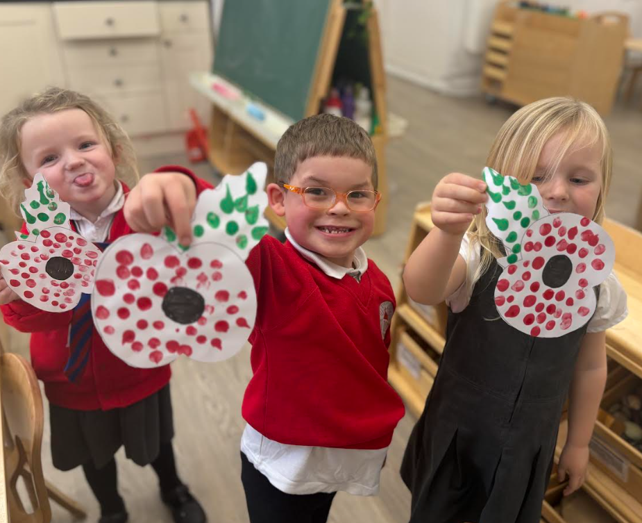 St Dominic Primary Pupils poppy art