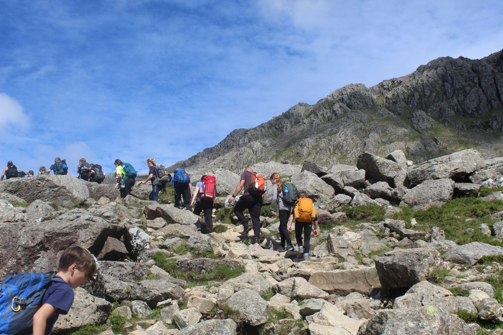 St Germans Primary Pupils hiking adventure
