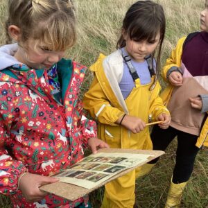 St Germans Primary Pupils looking for animals