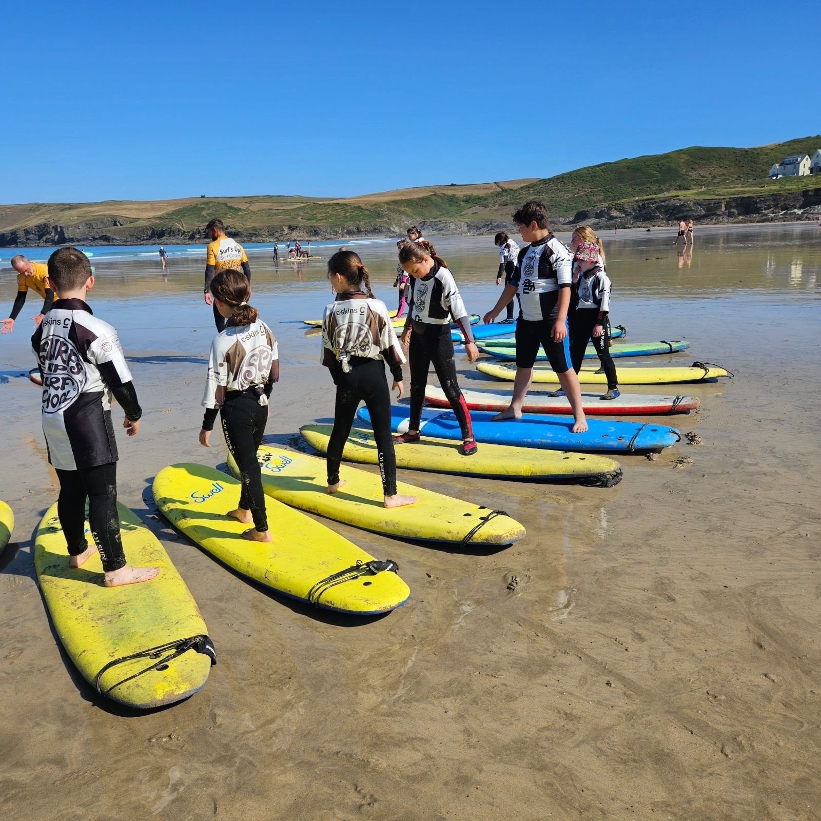 St Mabyn School pupils beach adventure