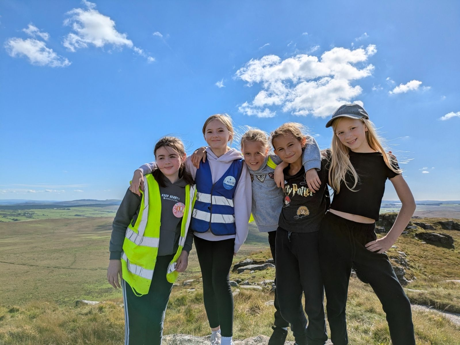 St Martin's Primary School Pupils out hiking