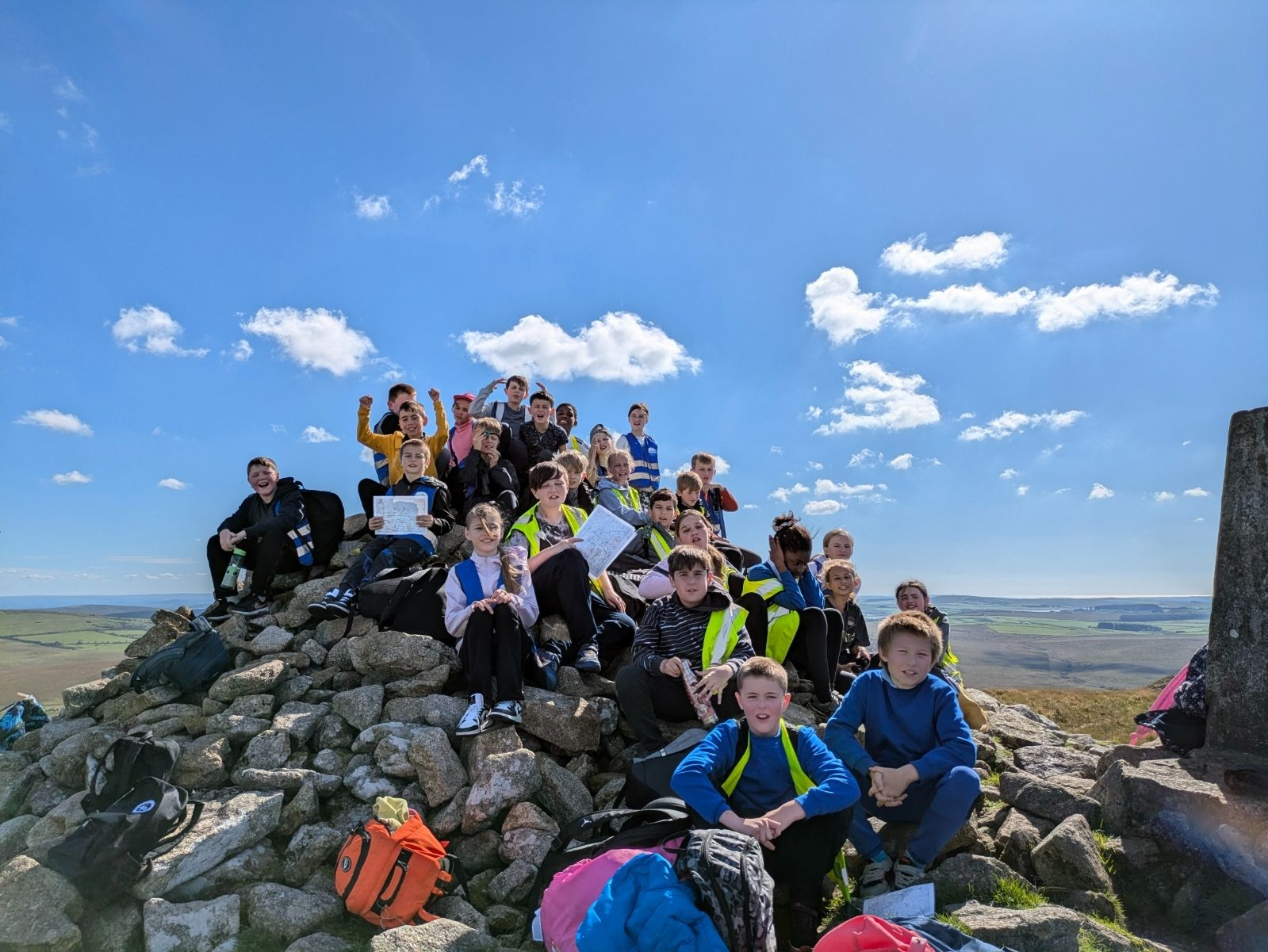 St Martin's Primary School pupils reached the summit