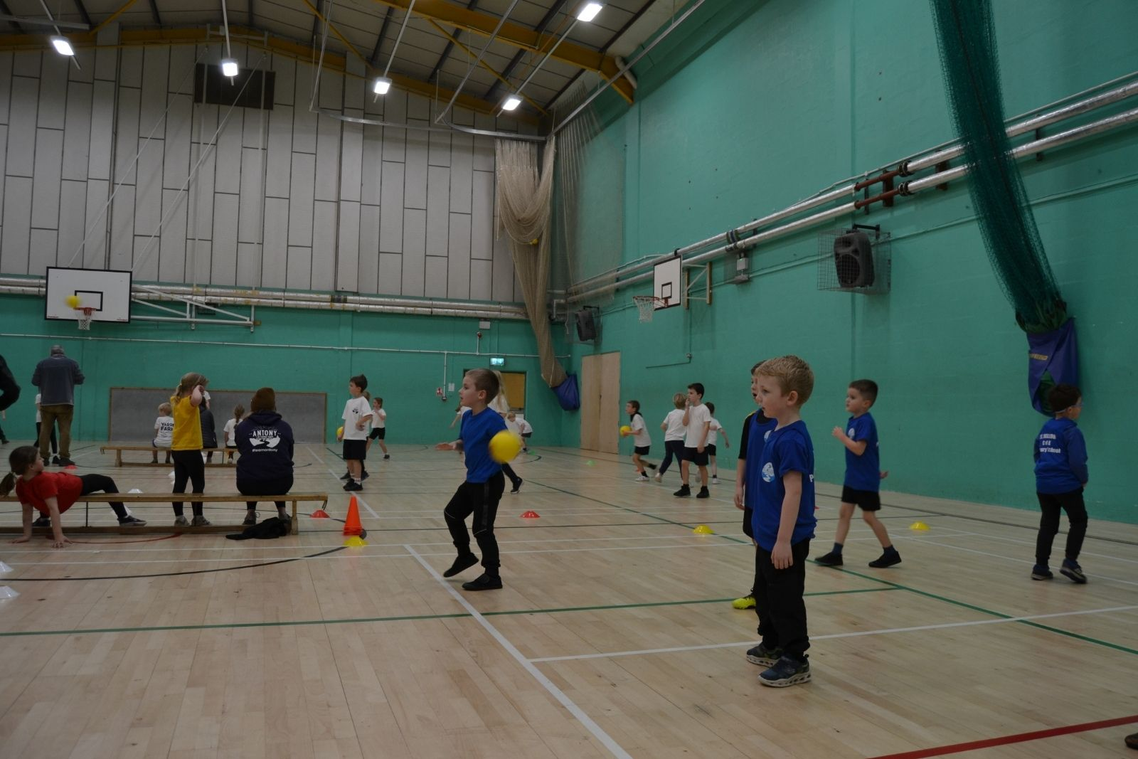 St Mellion Primary Pupils at sport tournament