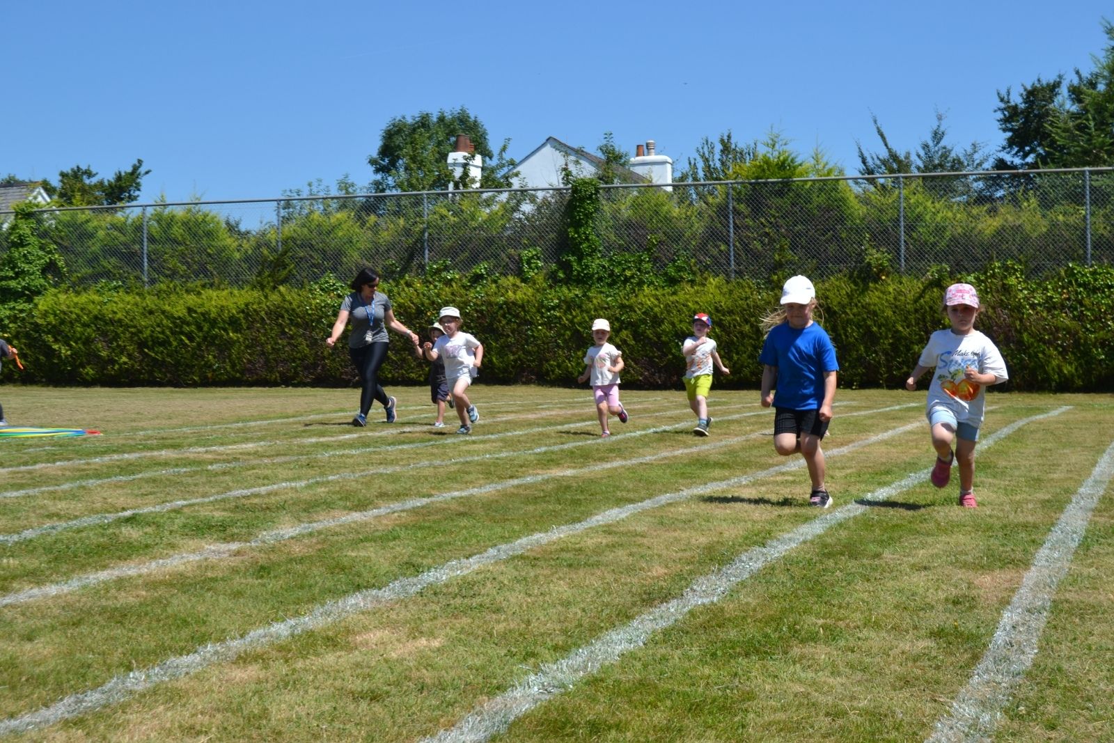 St Mellion Primary Pupils racing