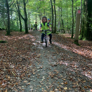 St Mellion Primary balance bikes at Lanhydrock