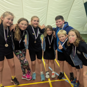 St Nicolas Primary School Pupils on sports tournament