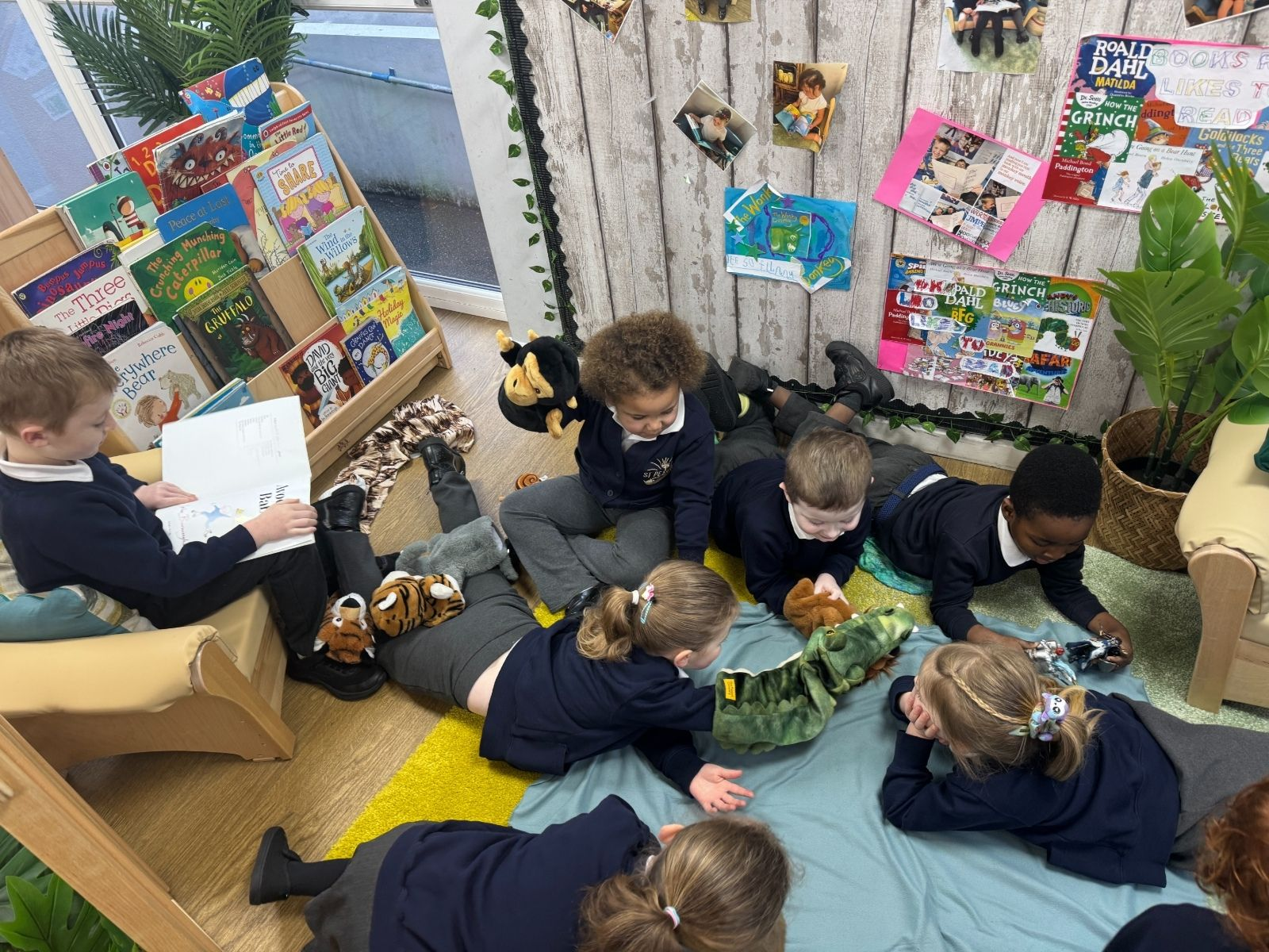 St Petrocs Primary School Pupils playing