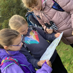 St Petrocs Primary School Pupils reading map