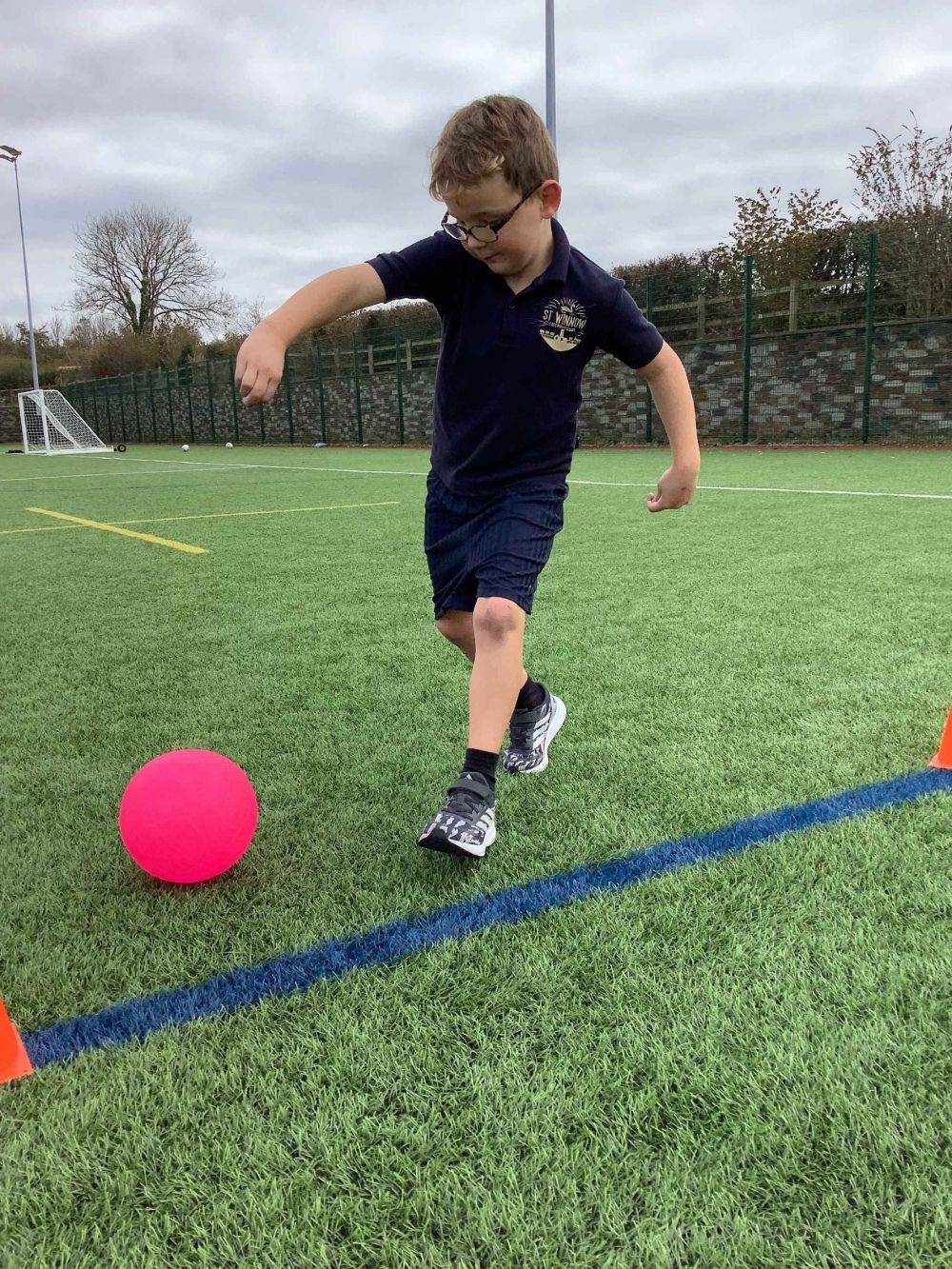 St Winnow Primary School Pupil practising skills