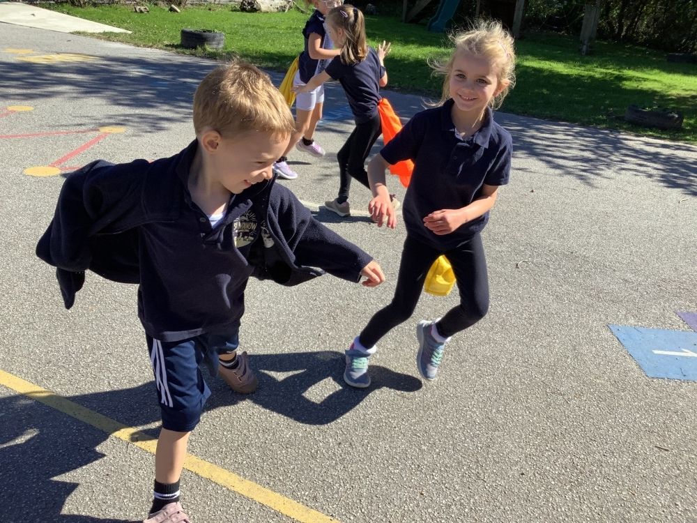 St Winnow Primary School Pupils touch rugby