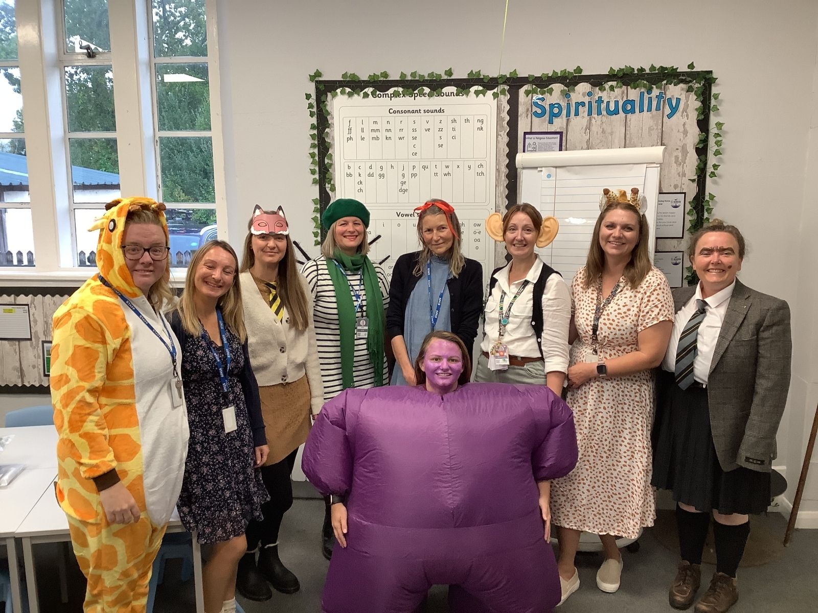 St Winnow Primary School Staff dress up
